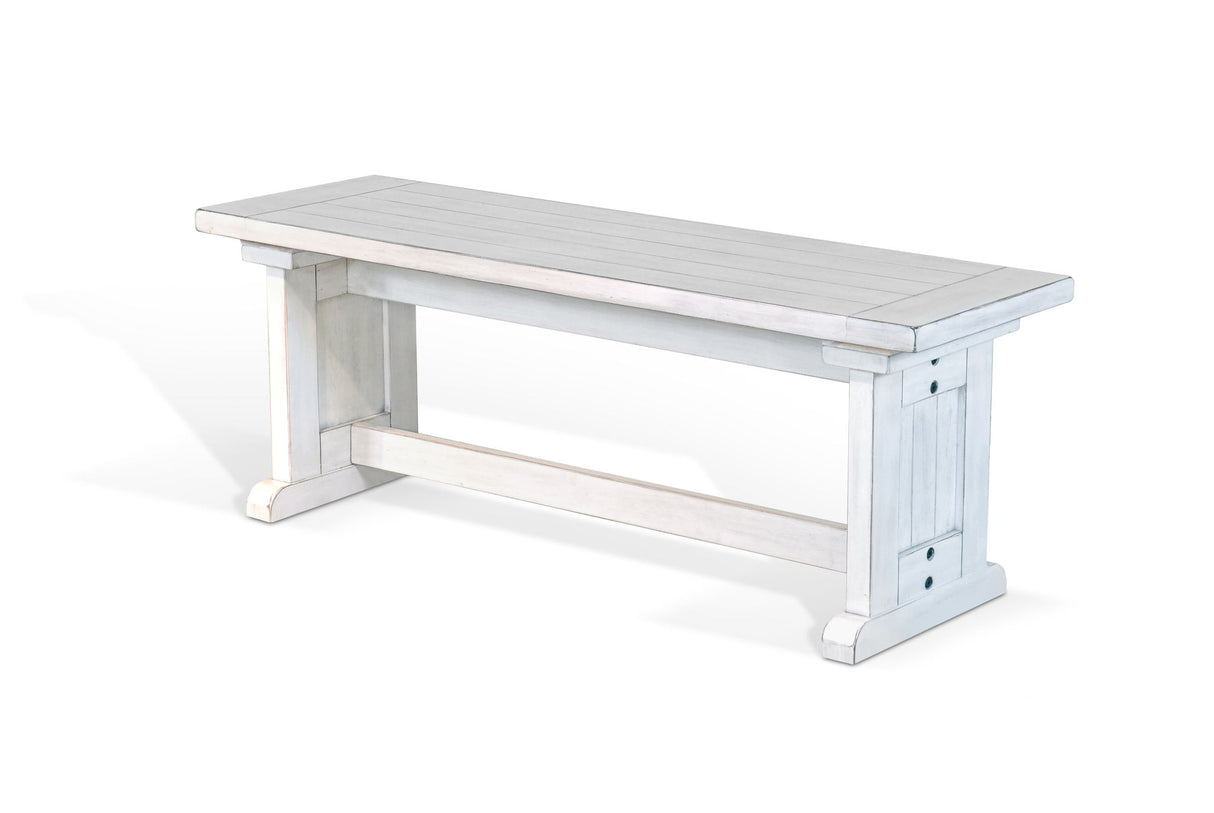 Bayside - Wood Breakfast Nook Dining Set - Marble White