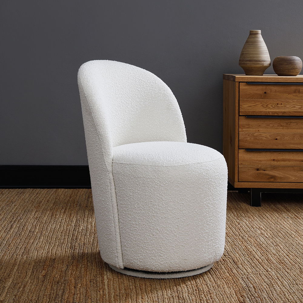 Hollis - Silla auxiliar (juego de 2) - Bouclé beige