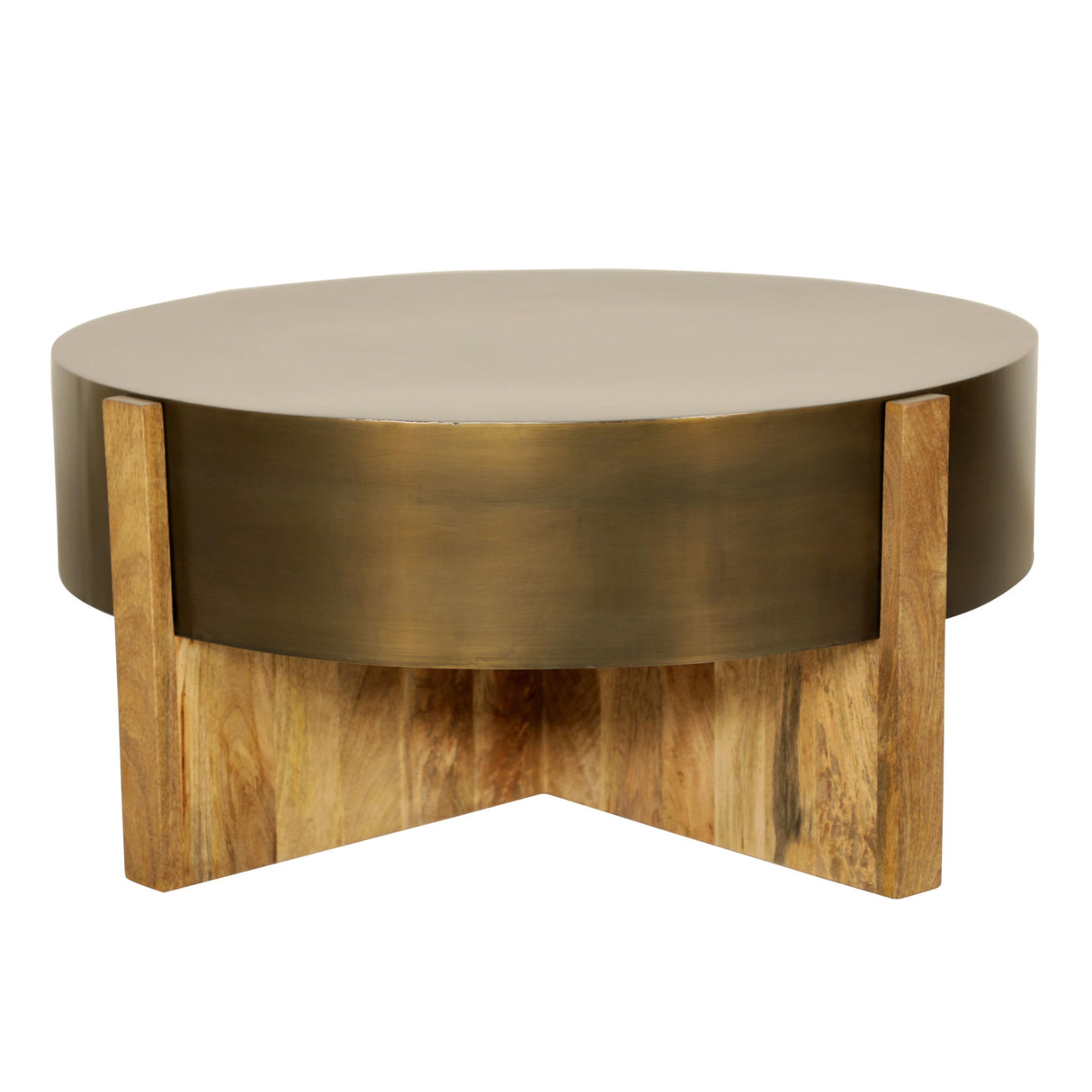 Aspen - 42" Round Cocktail Table With 2 End Tables - Barton Bronze alternate view 2