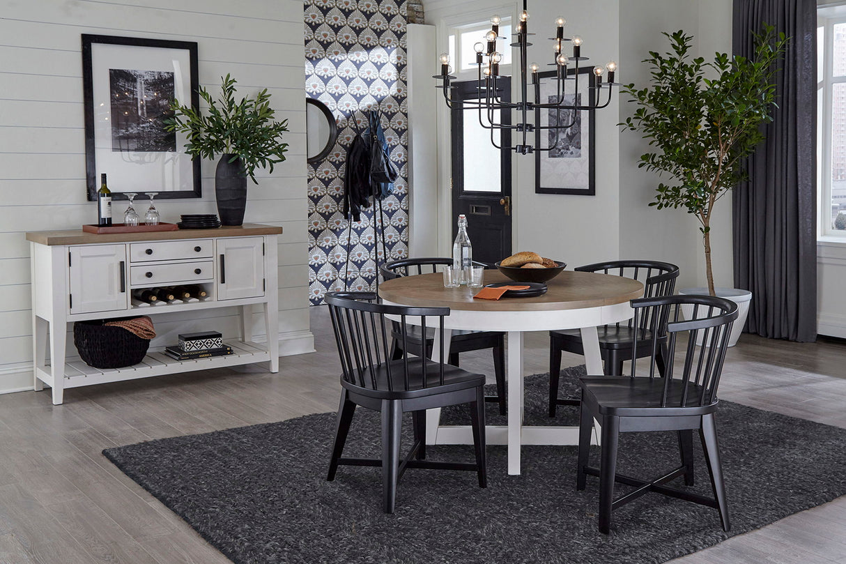 Americana Modern Dining - Dining Barrel Chair (Set of 2) - Black alternate view 2