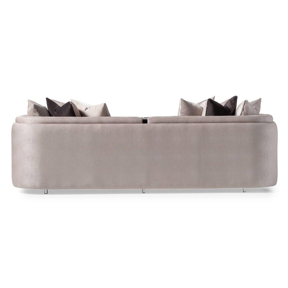 Carmela - Mansion Sofa - Zinc / Chrome