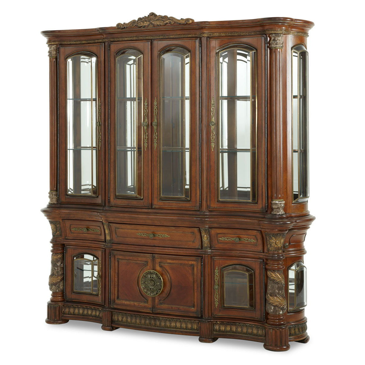 Villa Valencia - China Buffet Cabinet - Classic Chestnut