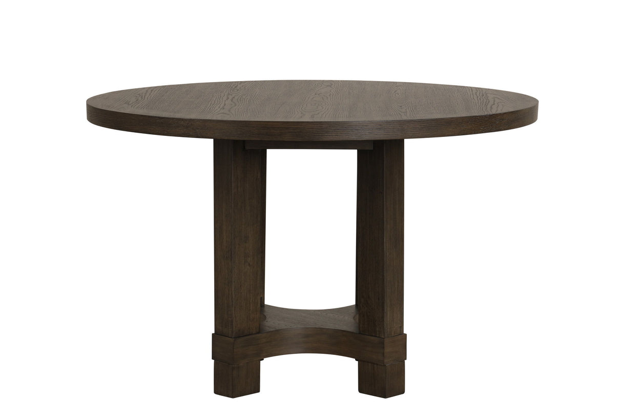 Cityscape - Mesa de comedor redonda - Marrón oscuro
