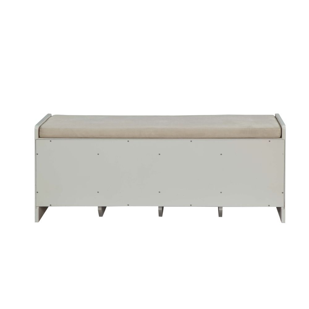 Berci - Banco - Tejido Beige y Blanco