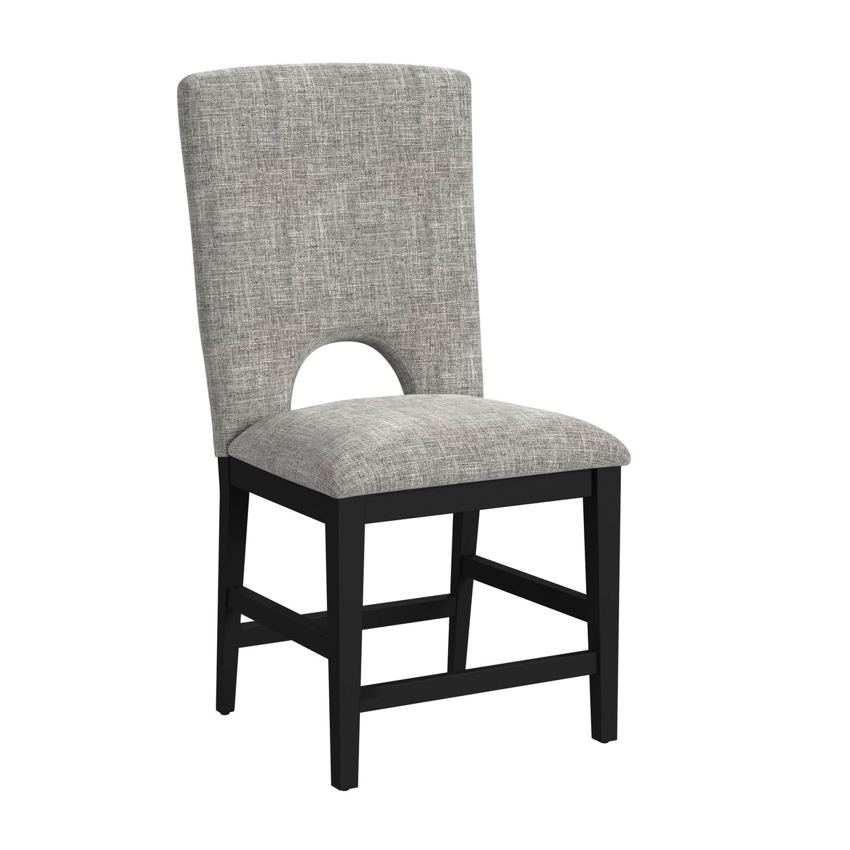 Oregon - Juego de comedor de 5 piezas a la altura de la encimera (mesa redonda para encimera y cuatro sillas)