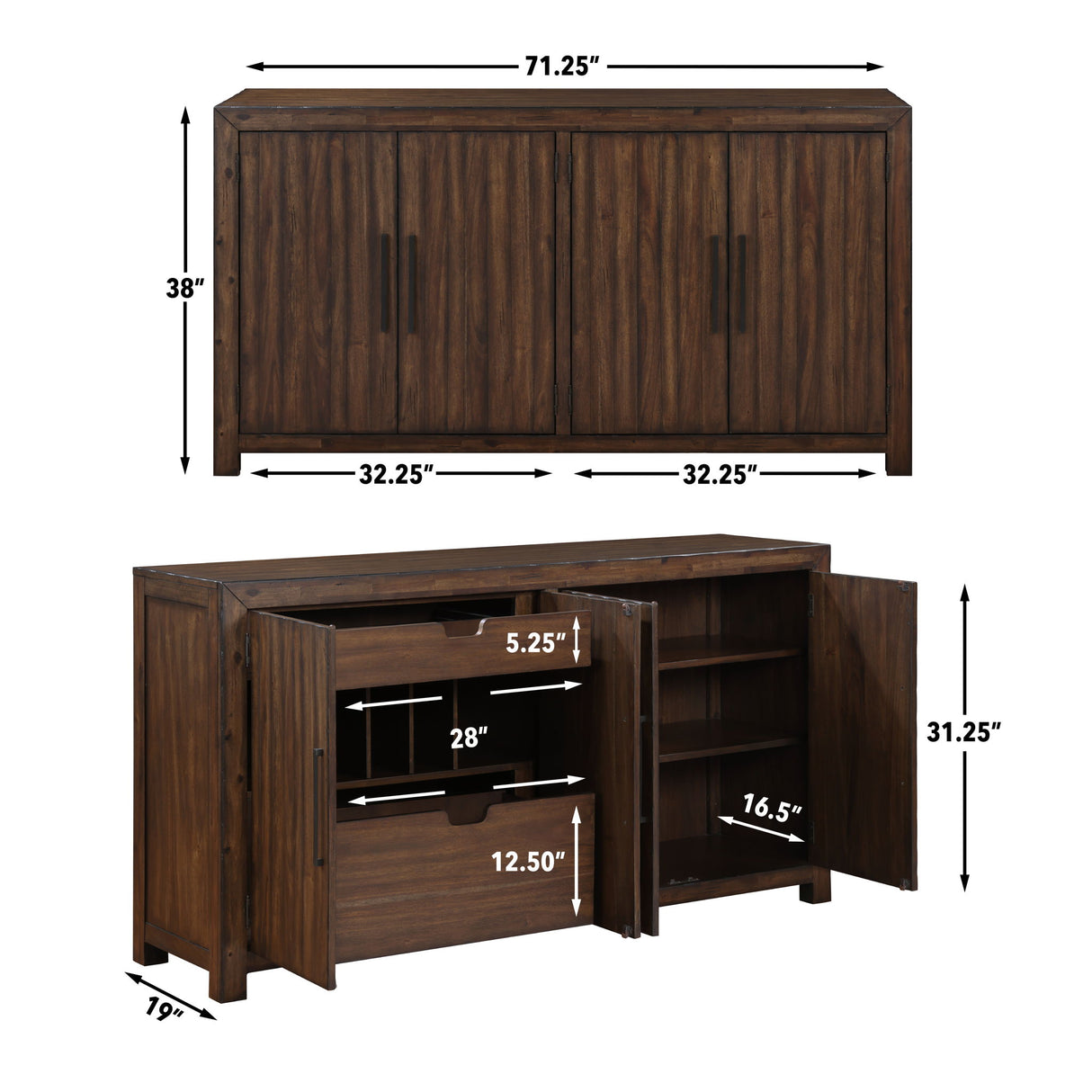 Auburn - Server - Dark Brown alternate view 3