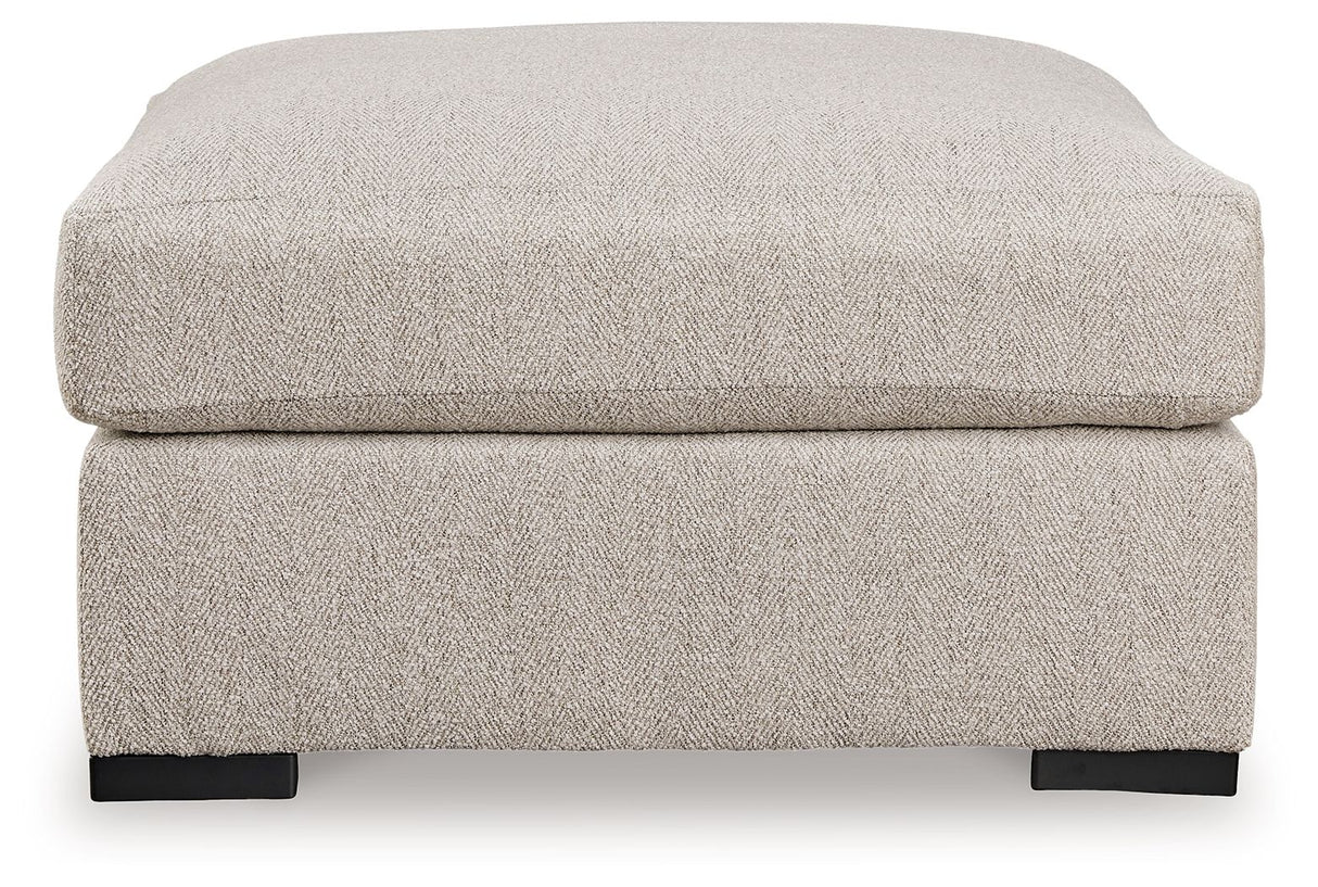 Ballyton - Oversized Accent Ottoman - Sand