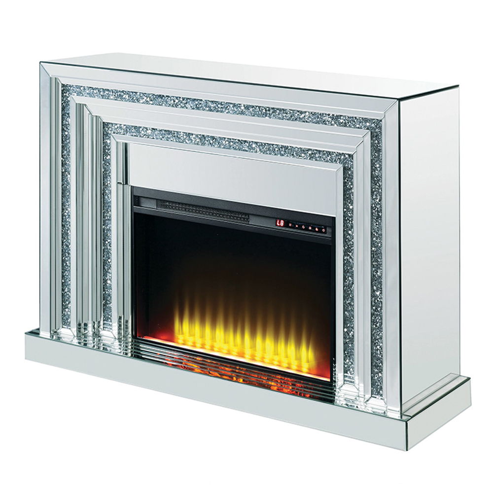Noralie - Chimenea - Con espejo - Madera - 35"