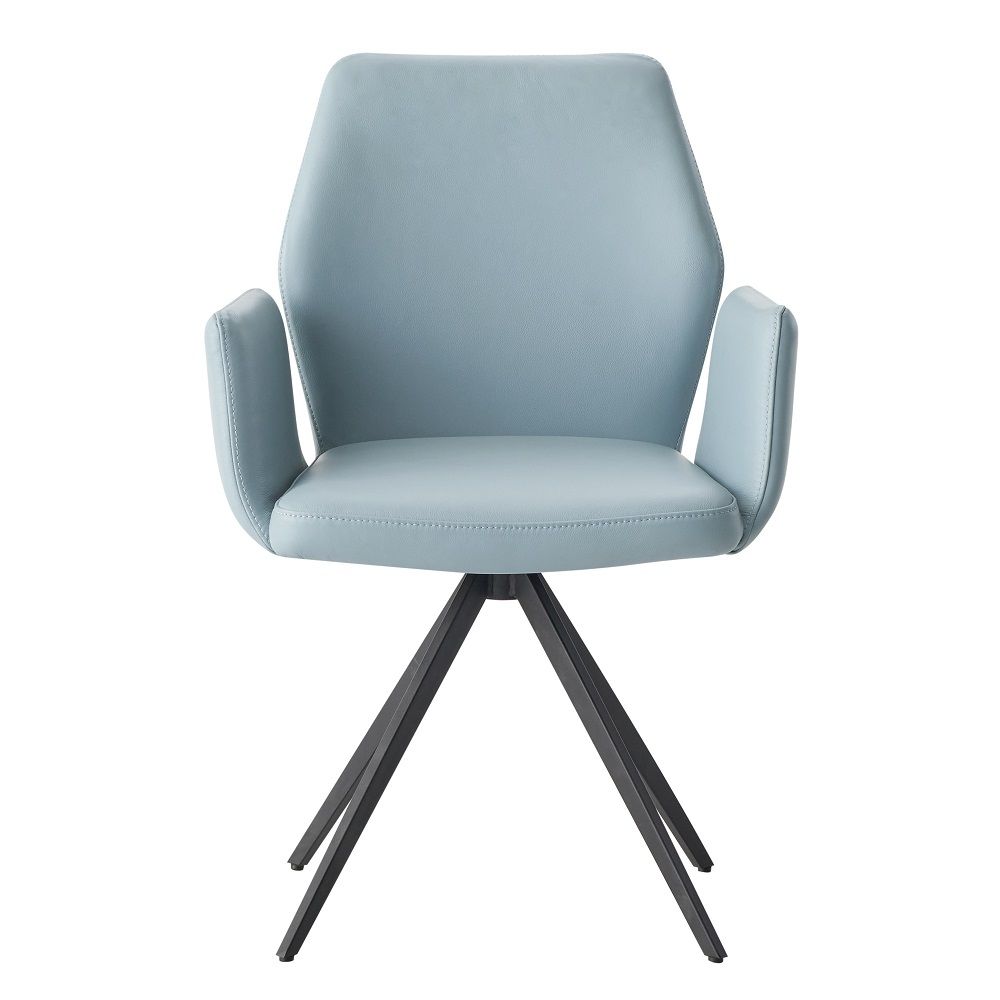 Segismunda - Silla Auxiliar Giratoria - Azul Claro y Negro