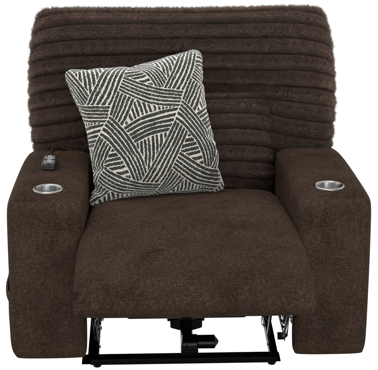 Zen - Power Recliner With CR3 Heat / Massage / Zero Gravity - Chocolate