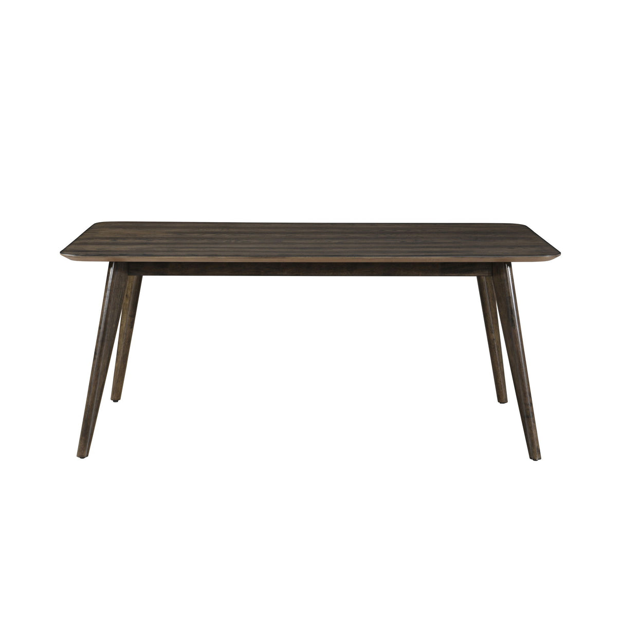 Rex - Mesa de comedor rectangular de tapa fija de 72" - Nogal
