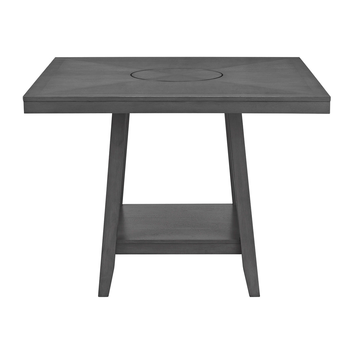 Seneca - Mesa de Bar Cuadrada con Lazy Susan