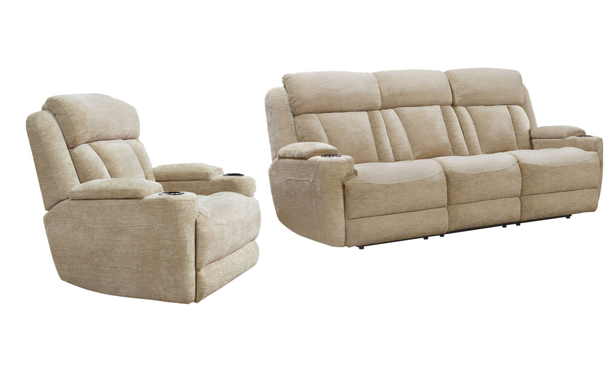 Dalton - Juego de sofá reclinable eléctrico