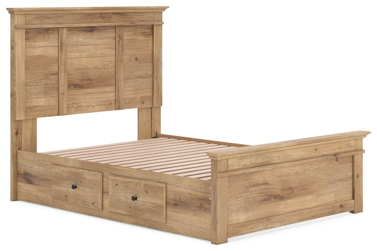 Makidern - Cama con almacenamiento en panel y unidad de almacenamiento bajo la cama
