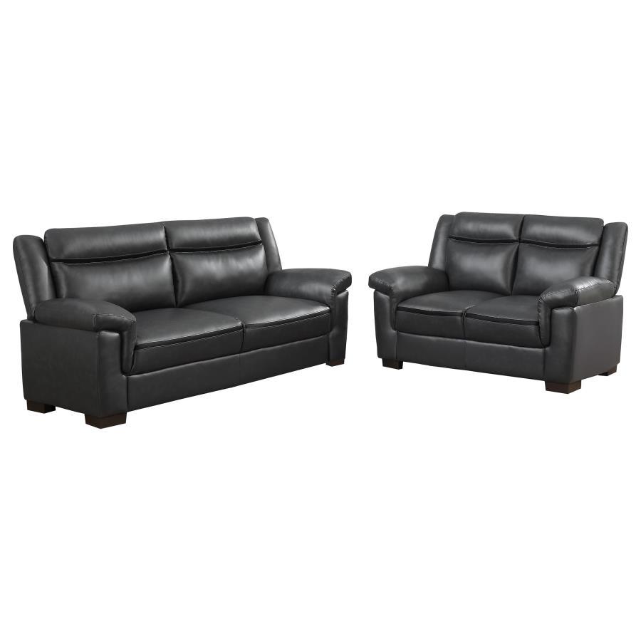 Arabella - Upholstered Padded Arm Sofa Set