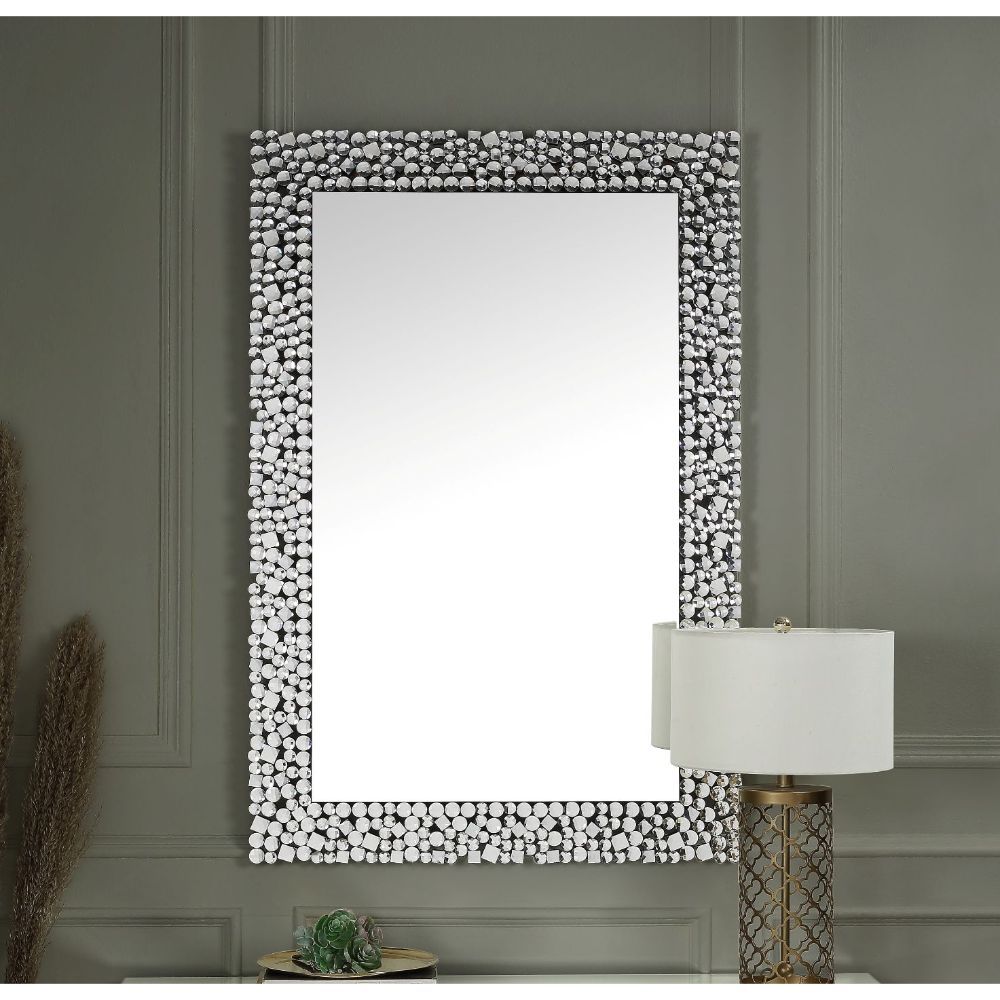 Kachina - Decoración de pared - Con espejo y gemas de imitación - 119 cm