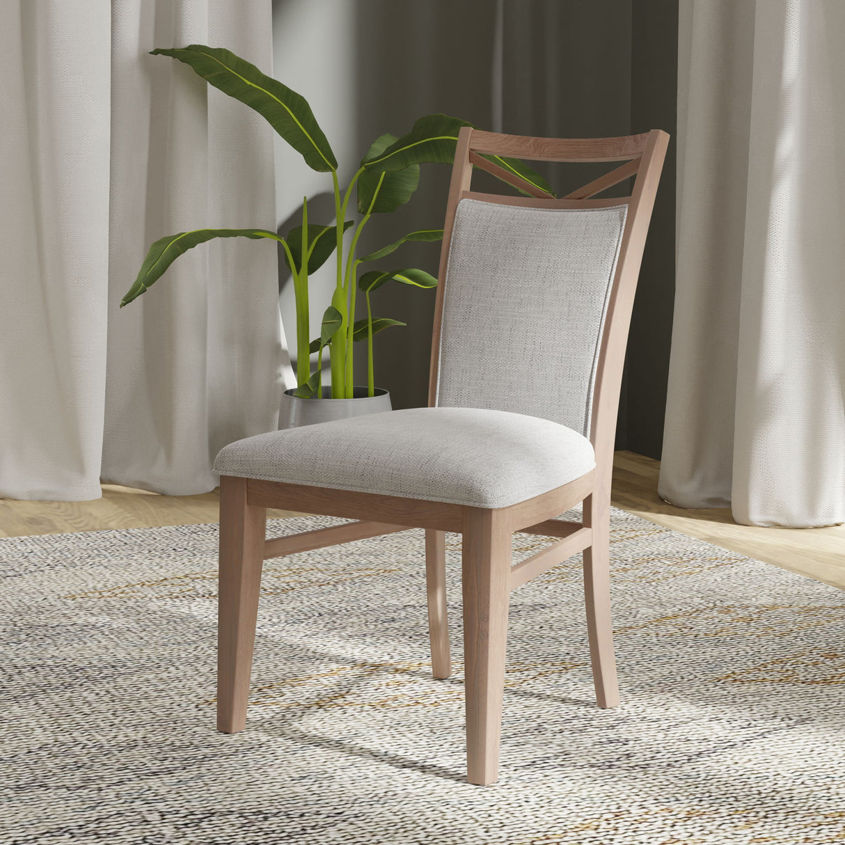 Americana Modern Dining - Upholstered Dining Chair (Set of 2) - Cotton alternate view 2