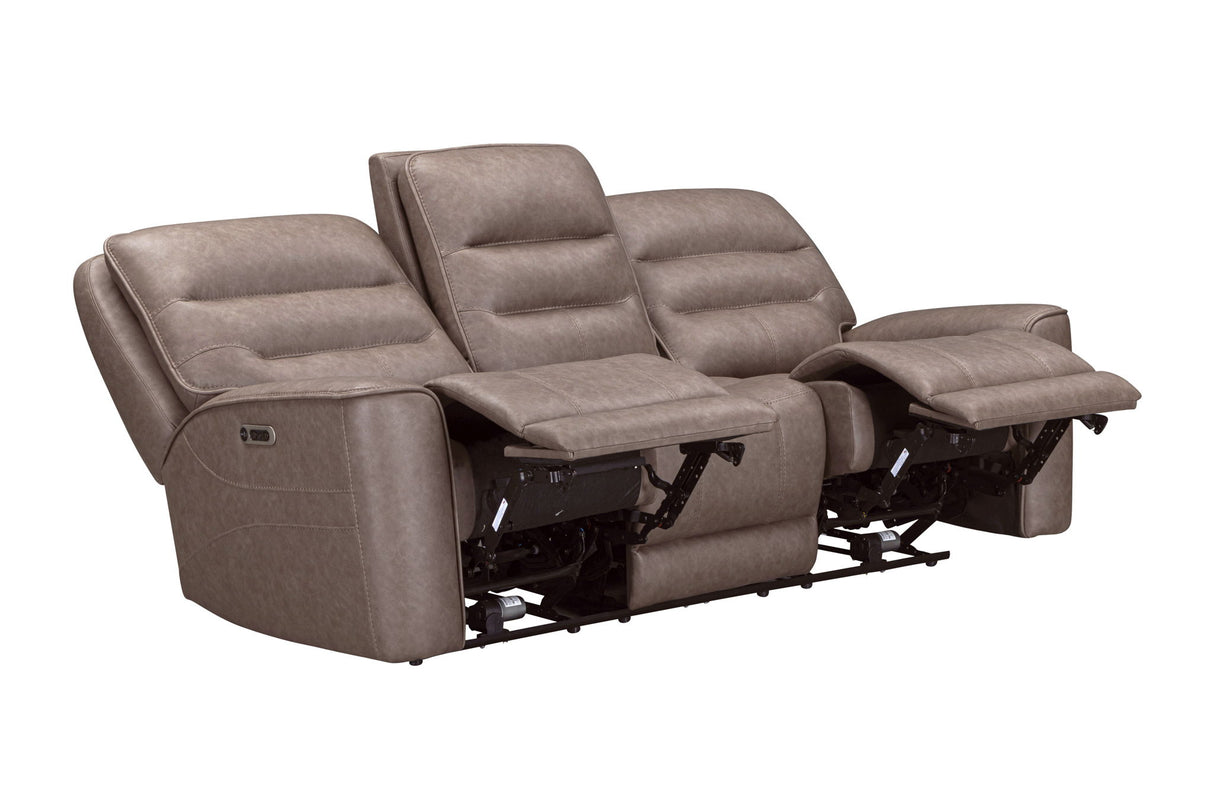Lawson - Sofá reclinable triple de gravedad cero con DDT P2 - Sydney Brunette