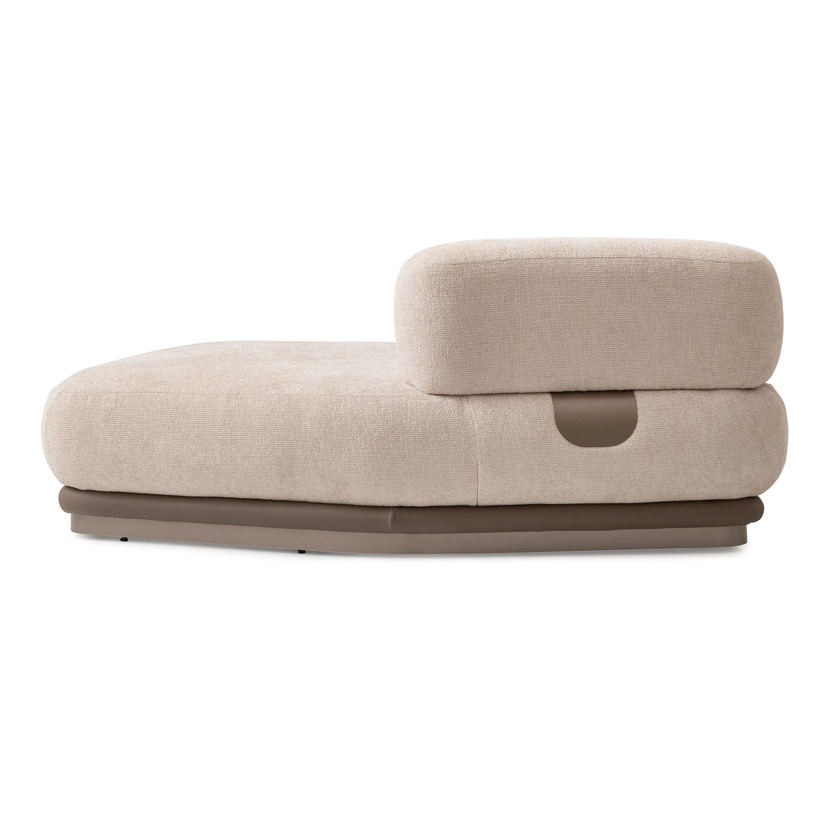Bristol Point - Chaise sin brazos - Beige / Marrón castaño