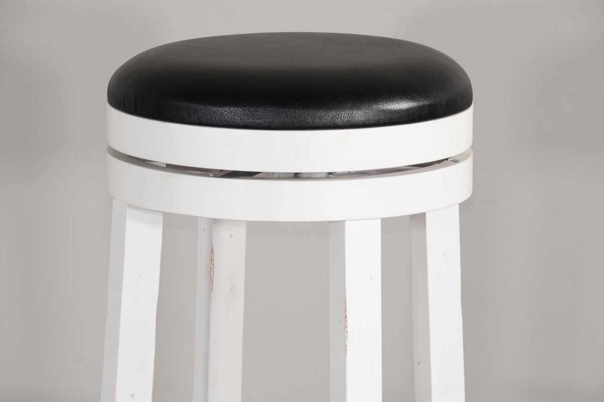 Carriage House - Taburete giratorio con asiento acolchado