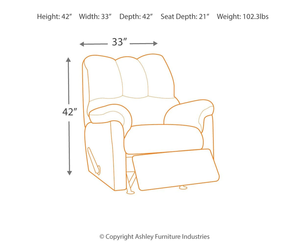 Darcy - Sillón Reclinable Mecedor