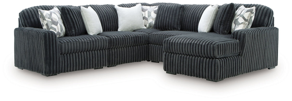 Midnight-Madness - 5 Piece Sectional