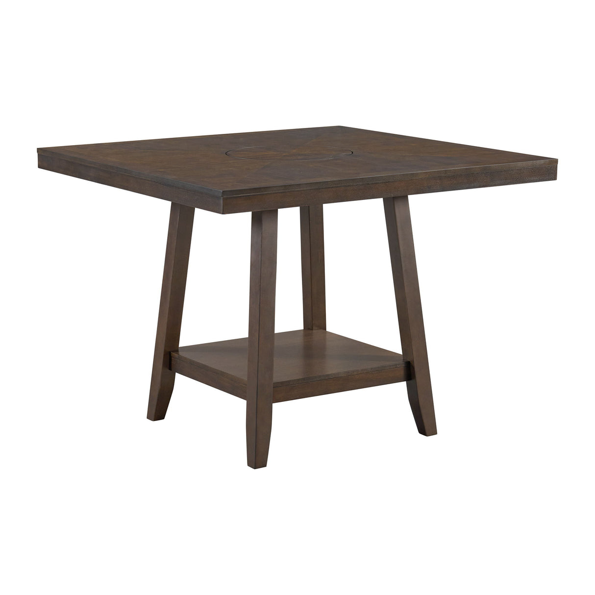 Seneca - Mesa de Bar Cuadrada con Lazy Susan