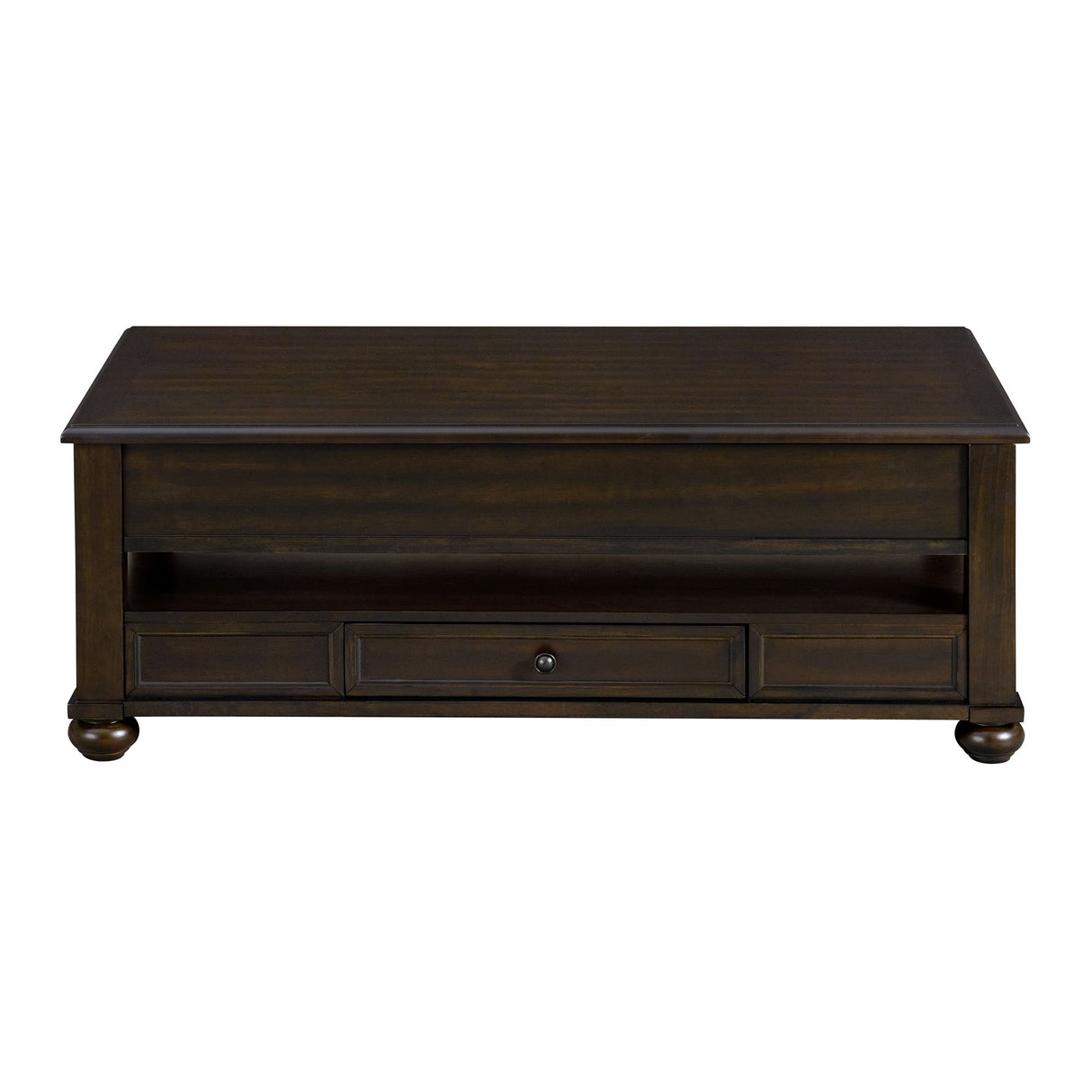 Wagner - Mesa de centro con tapa elevable y ruedas