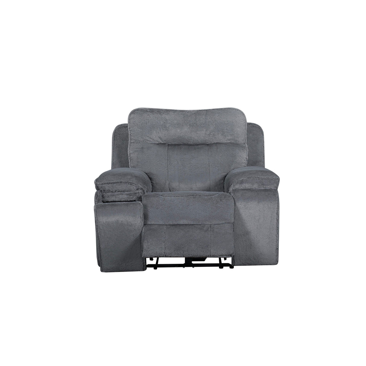 Teddy - Sillón reclinable con reposacabezas y reposapiés eléctricos - Gris