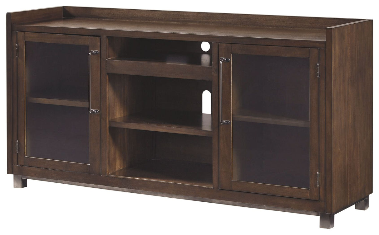 Starmore - XL TV Stand w/Fireplace Option - Brown