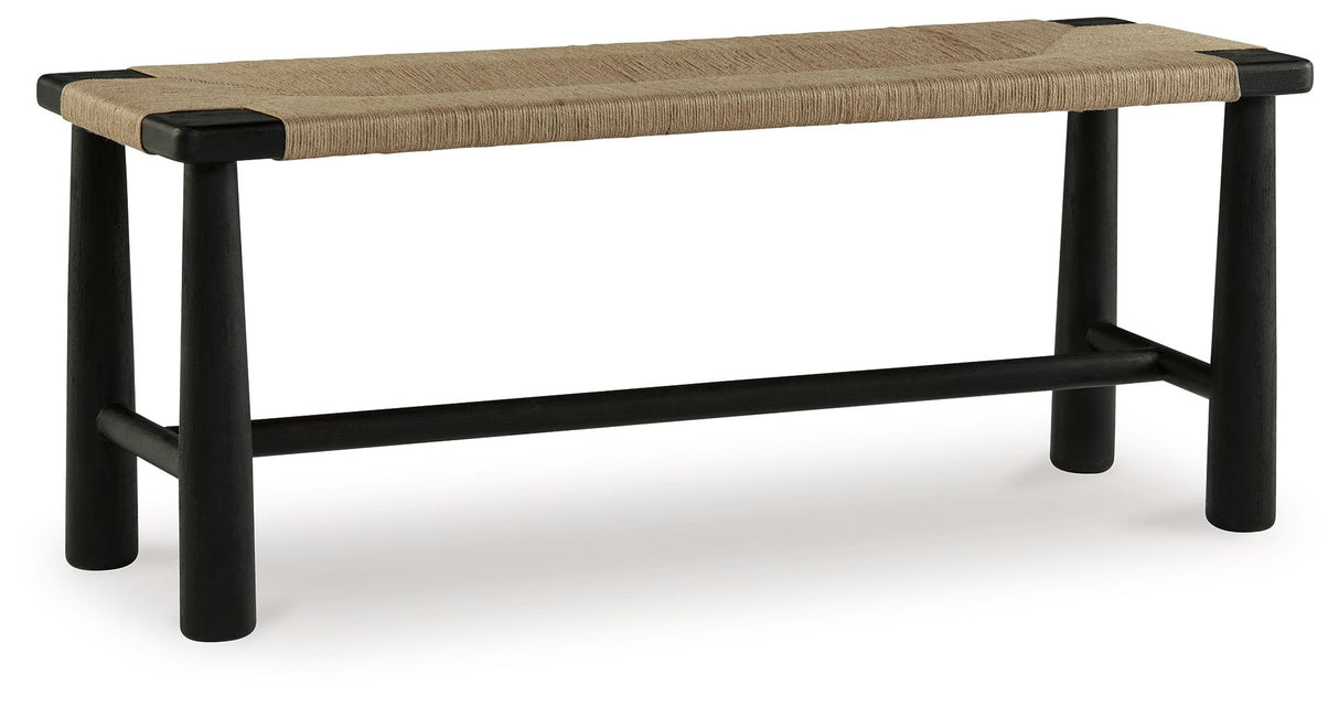 Acerman - Accent Bench - Black / Natural
