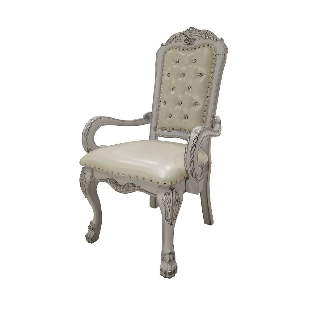 Dresden - Sillón (Set de 2) - Acabado en PU y Blanco Hueso