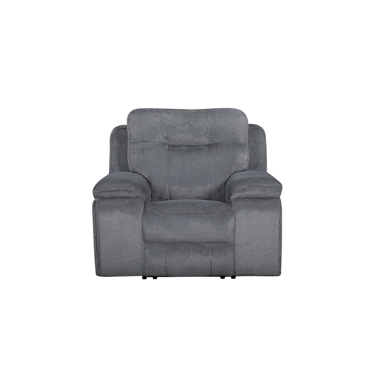 Teddy - Sillón reclinable con reposacabezas y reposapiés eléctricos - Gris