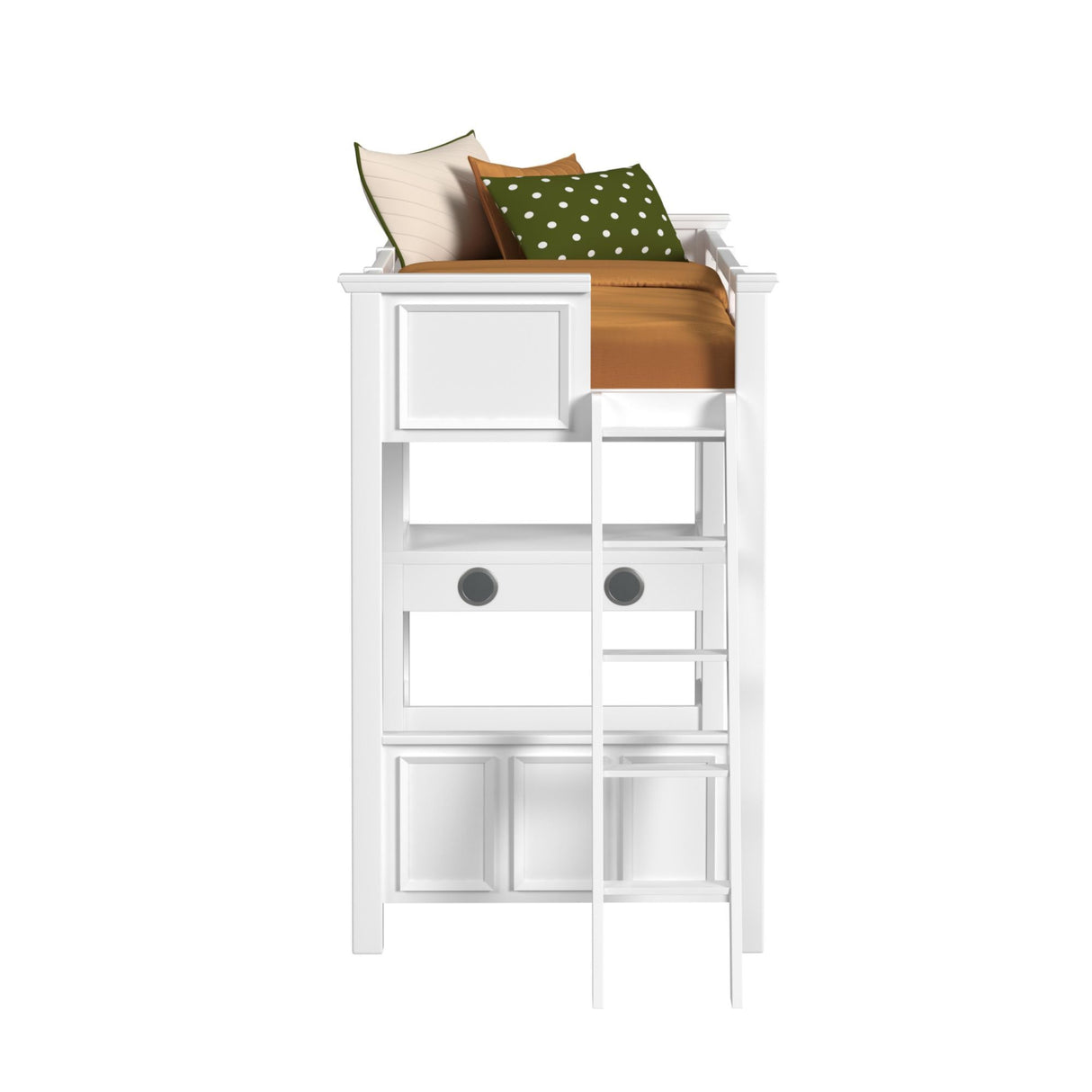 Hampton Kids - Litera con escalera y escritorio con altavoz