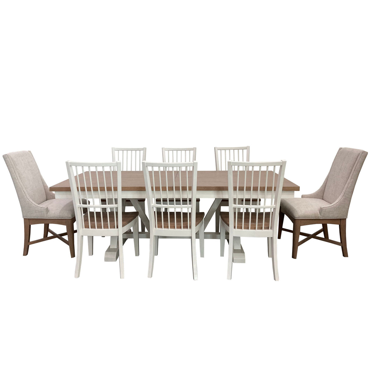 Americana Modern Dining - Host Dining Chair (Set of 2) - Cotton White