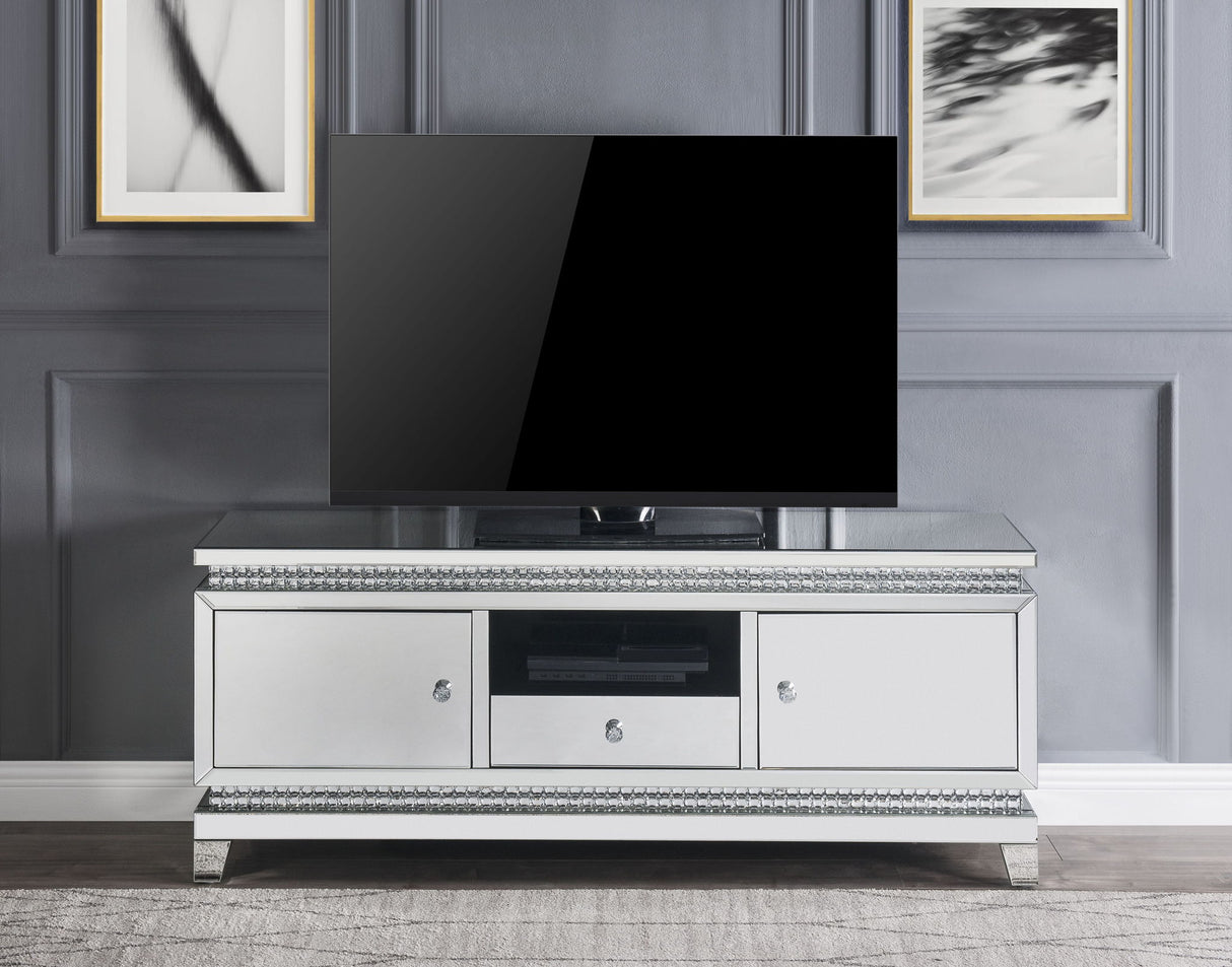 Lotus - Mueble de TV - Espejado y Cristales Sintéticos