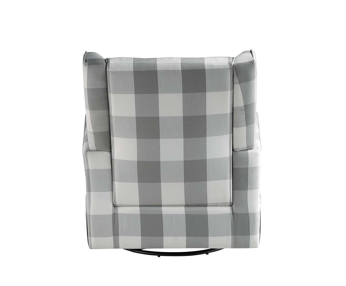 Patli - Silla giratoria - Tela gris