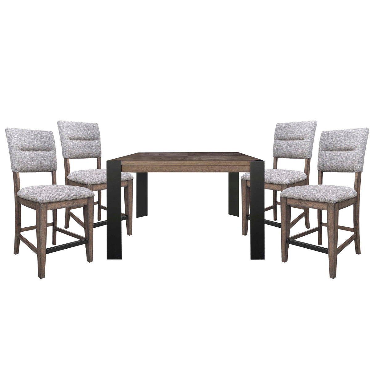 Cedar Fork - Dining Upholstered Counter Stool (Set of 2) - Smoked Arabica