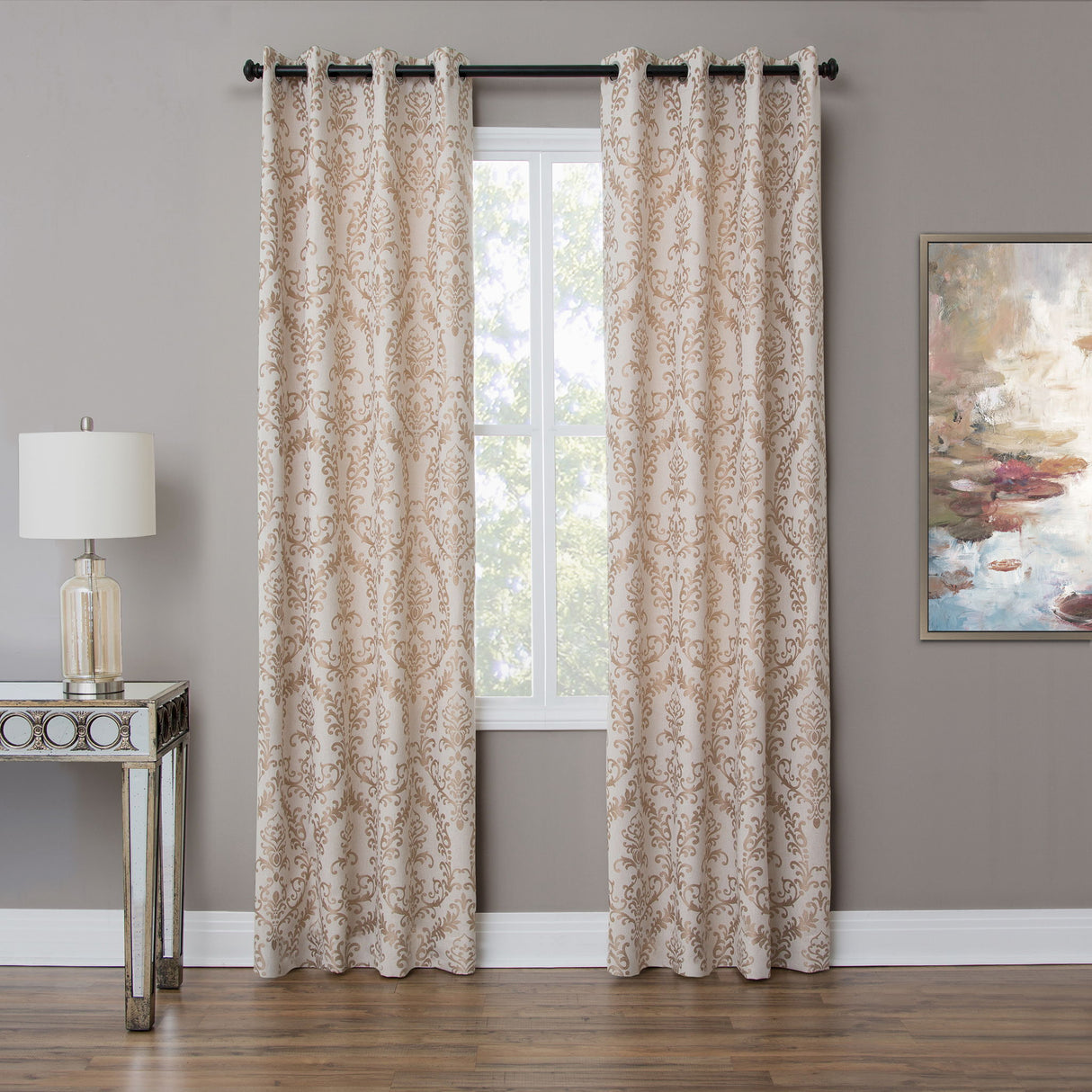 Atchinson - Grommet Top Panel Weighted Corners Window Treatment