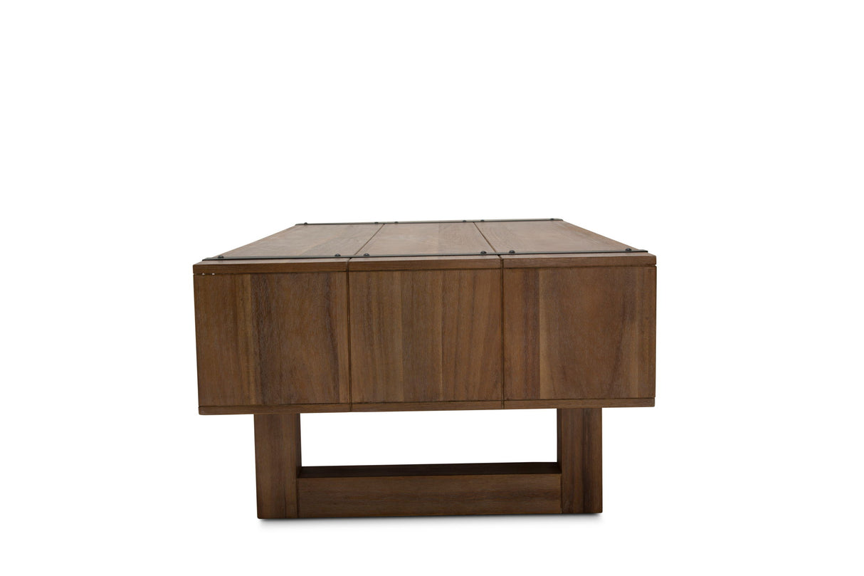 Brooklyn Walk - Rectangular Cocktail Table - Burnt Umber