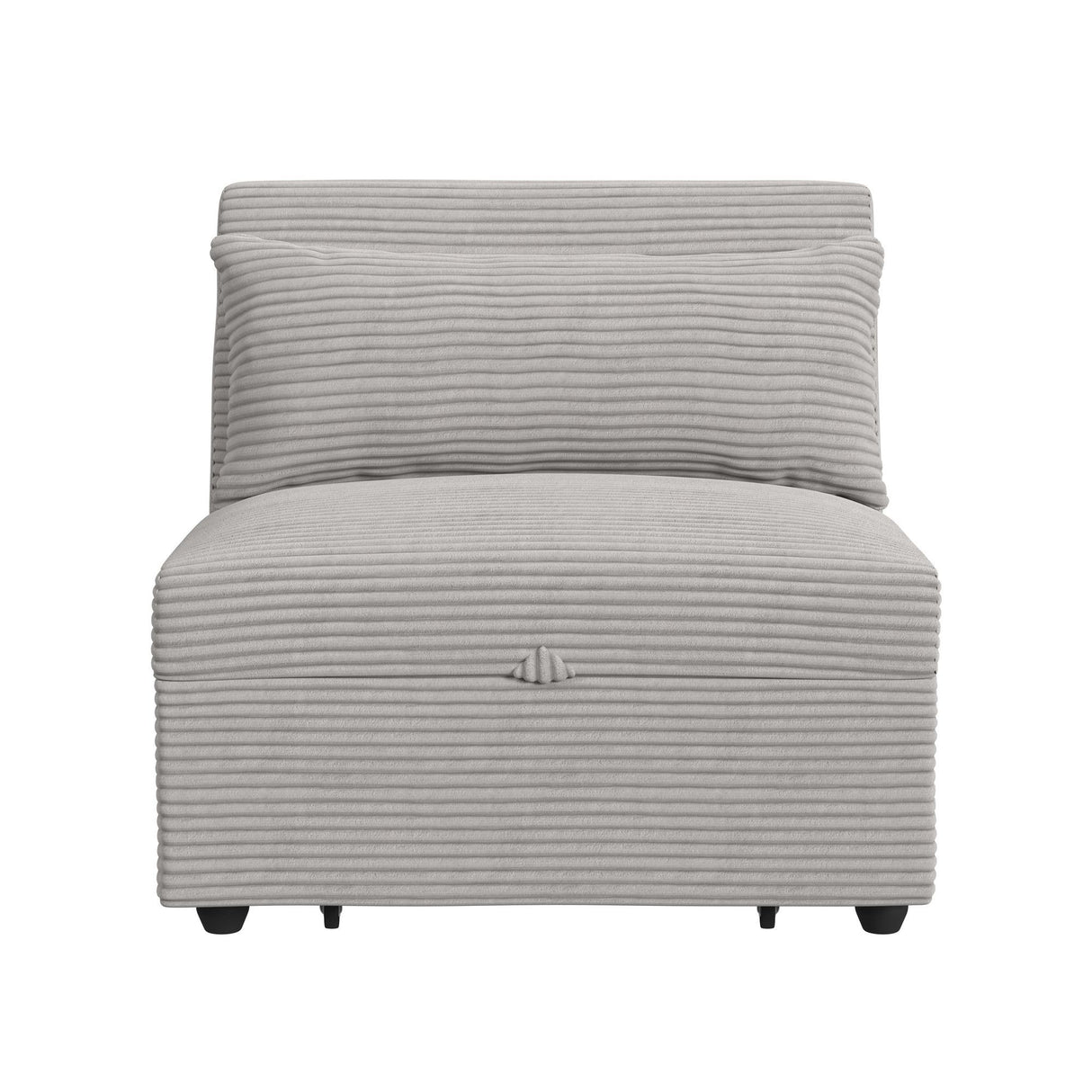 Pluto - Sillón con cojín lumbar, clic clac y elevable - Gris Coronado