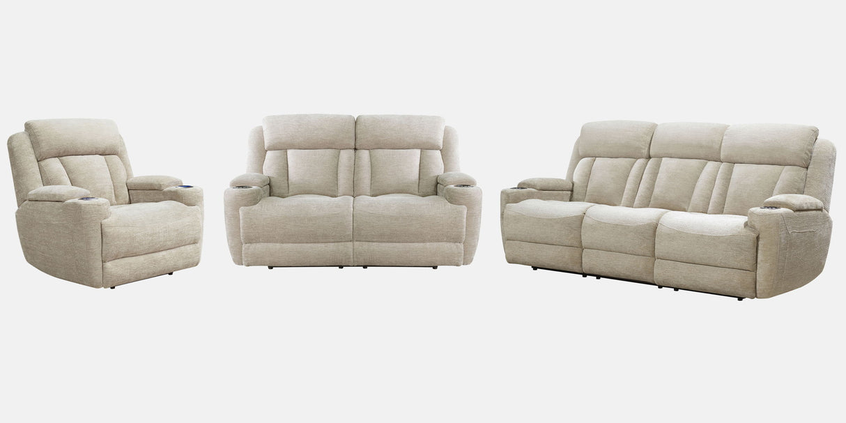 Dalton - Juego de sofá reclinable eléctrico