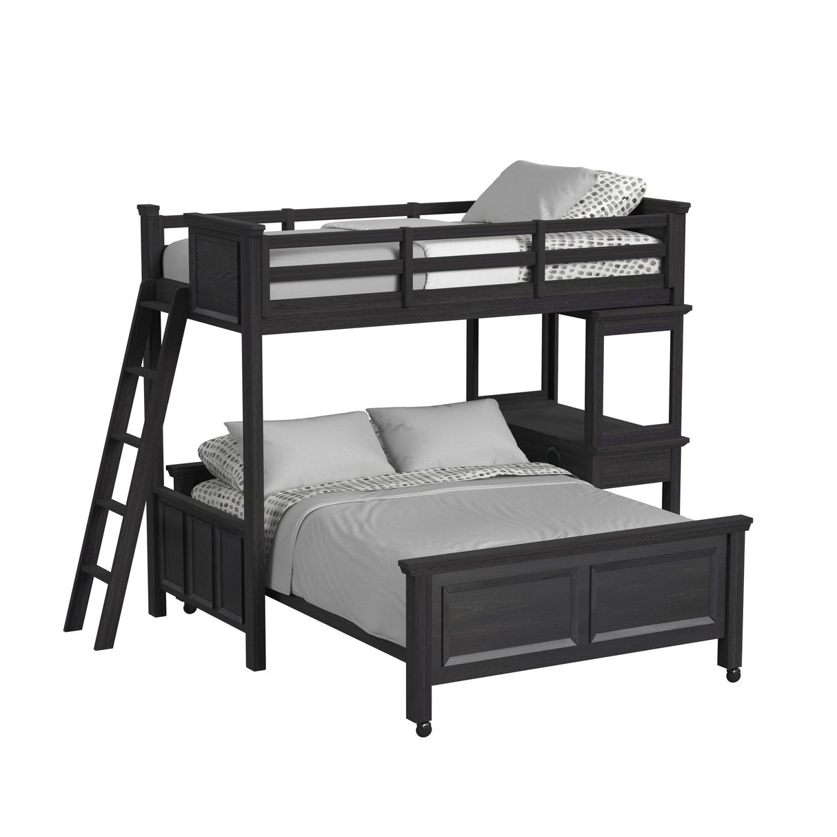 Hampton Kids - Litera con escalera y escritorio con altavoz