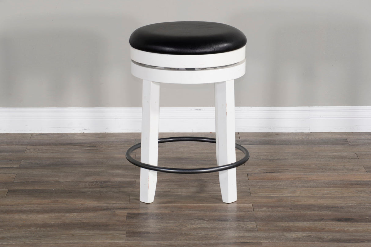 Carriage House - Taburete giratorio con asiento acolchado