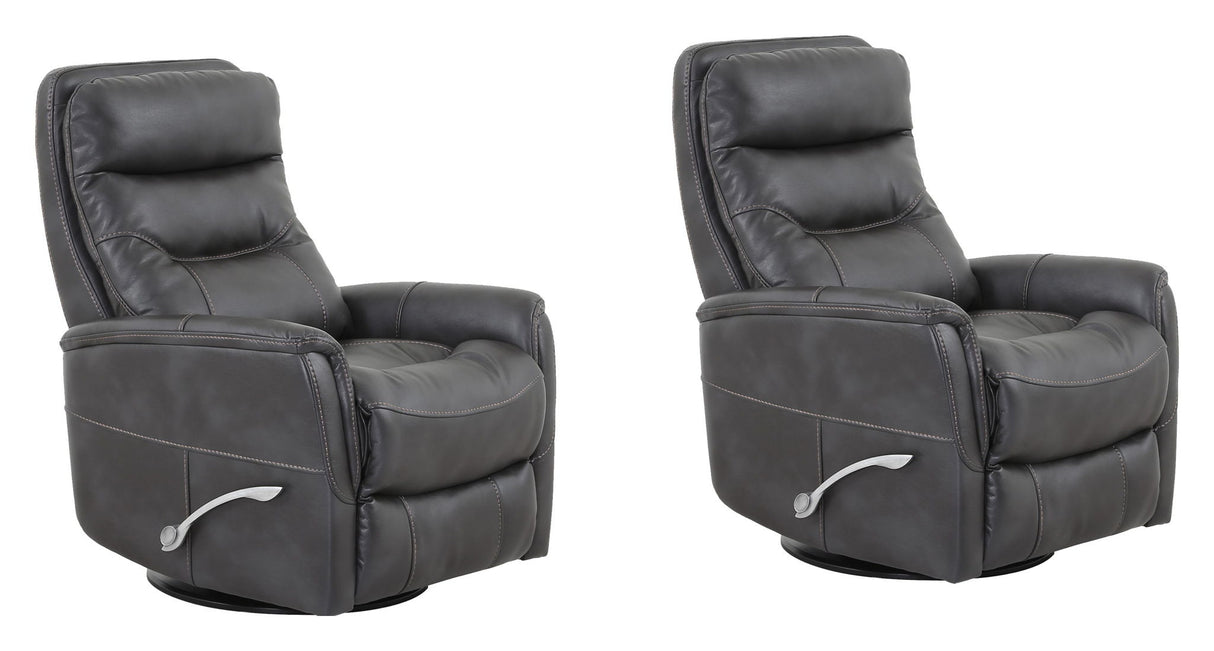Gemini - Sillón reclinable giratorio planeador de 33.5" (Juego de 2)