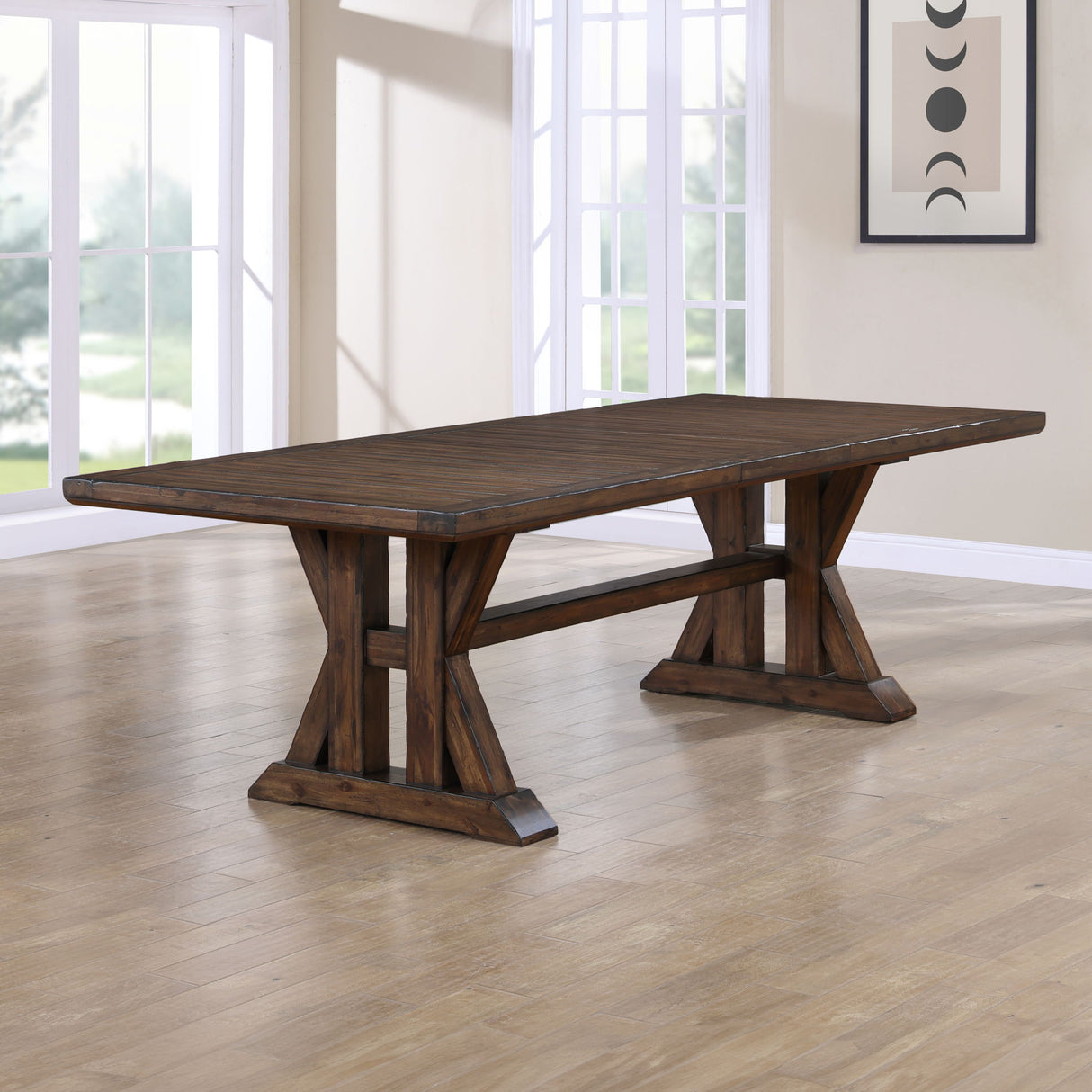 Auburn - Table With 2 / 20" Table Leaves - Dark Brown alternate view 3