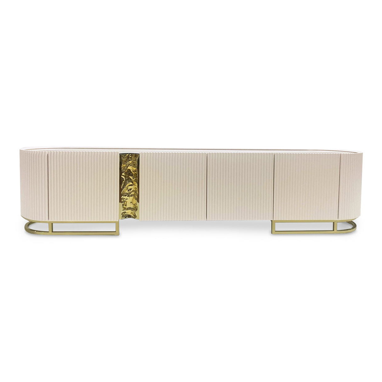 Lisbon - Media Cabinet - Silken Matte Cream