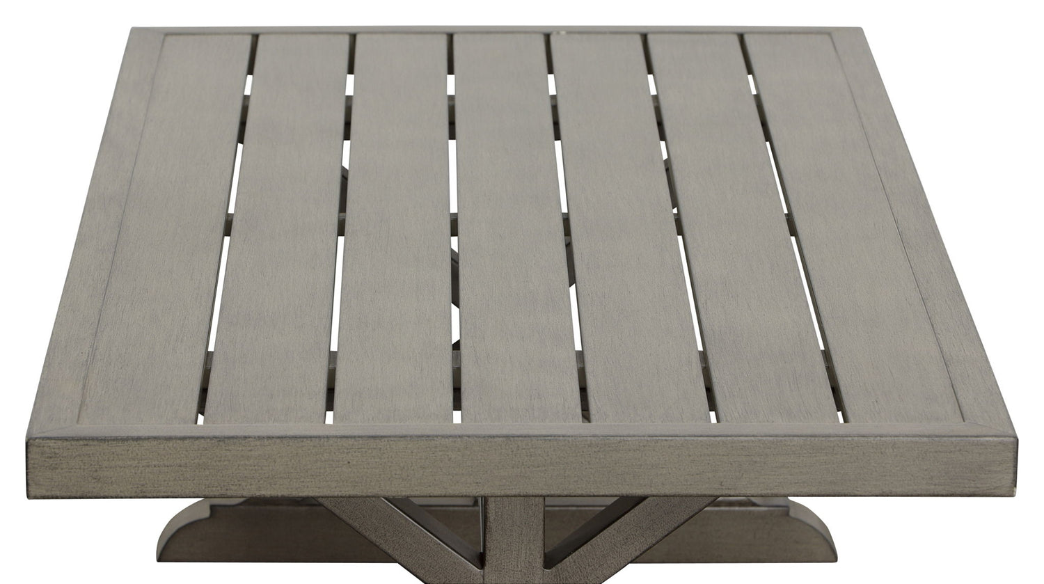 Jones - Outdoor Aluminum Coffee Table - Brown