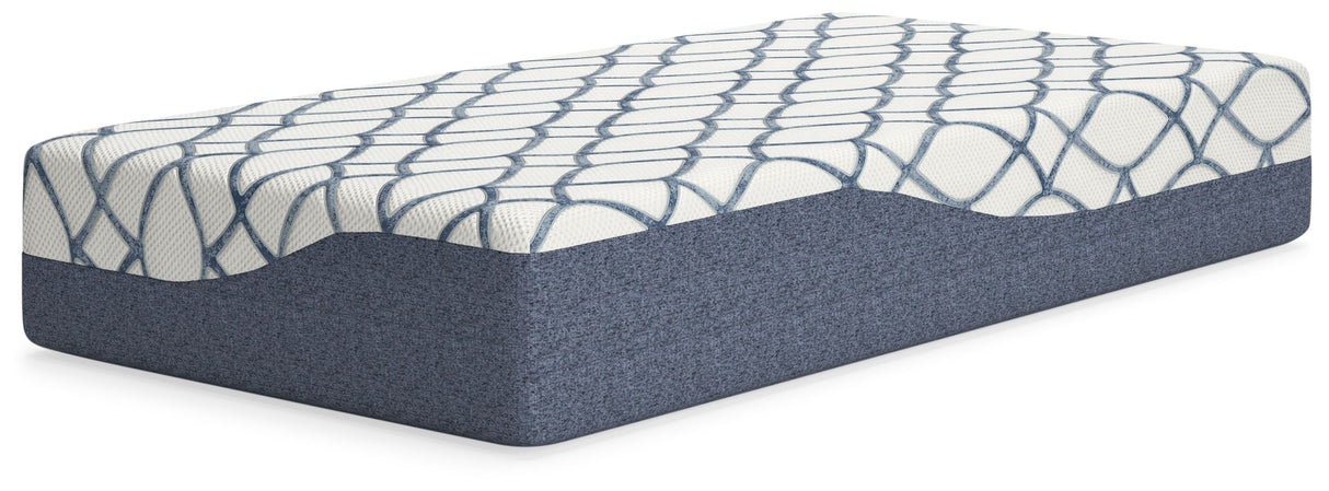12 Inch Chime Elite 2.0 - Twin Mattress - White / Blue