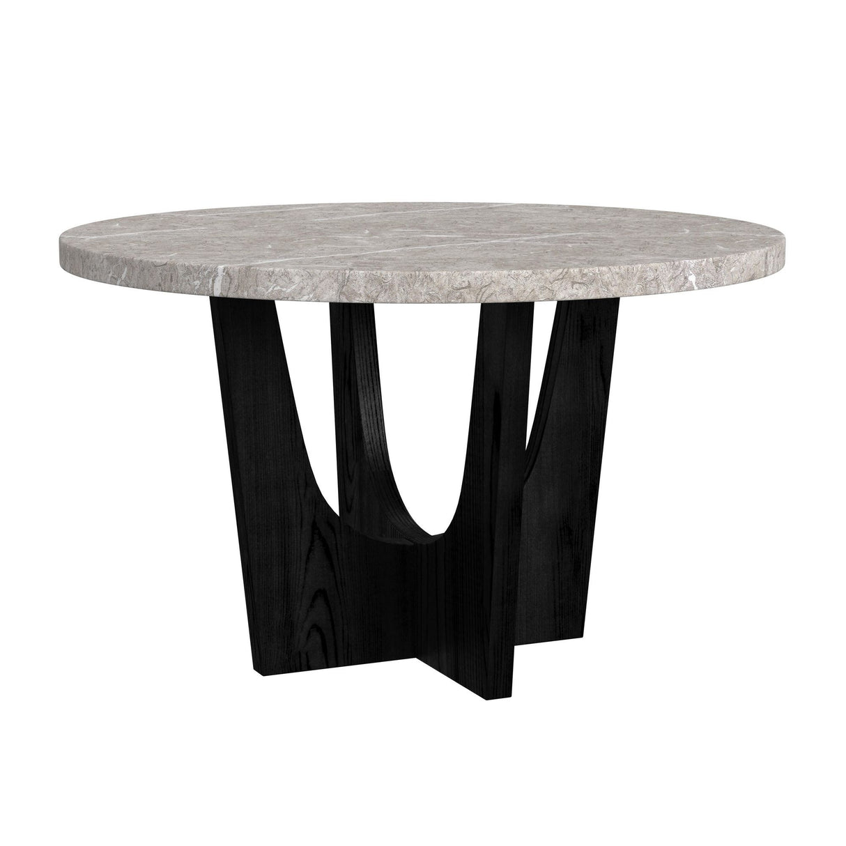 Oregon - Juego de comedor de 5 piezas a la altura de la encimera (mesa redonda para encimera y cuatro sillas)